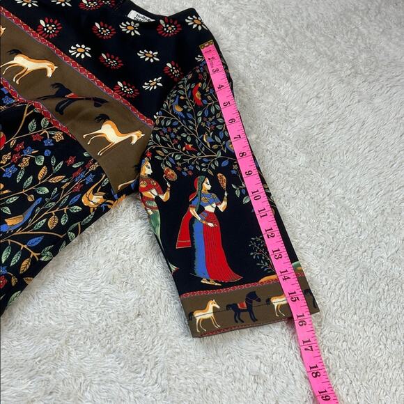 Molly Bracken horse and peasant folk novelty print shift dress, size small - Picture 4 of 9